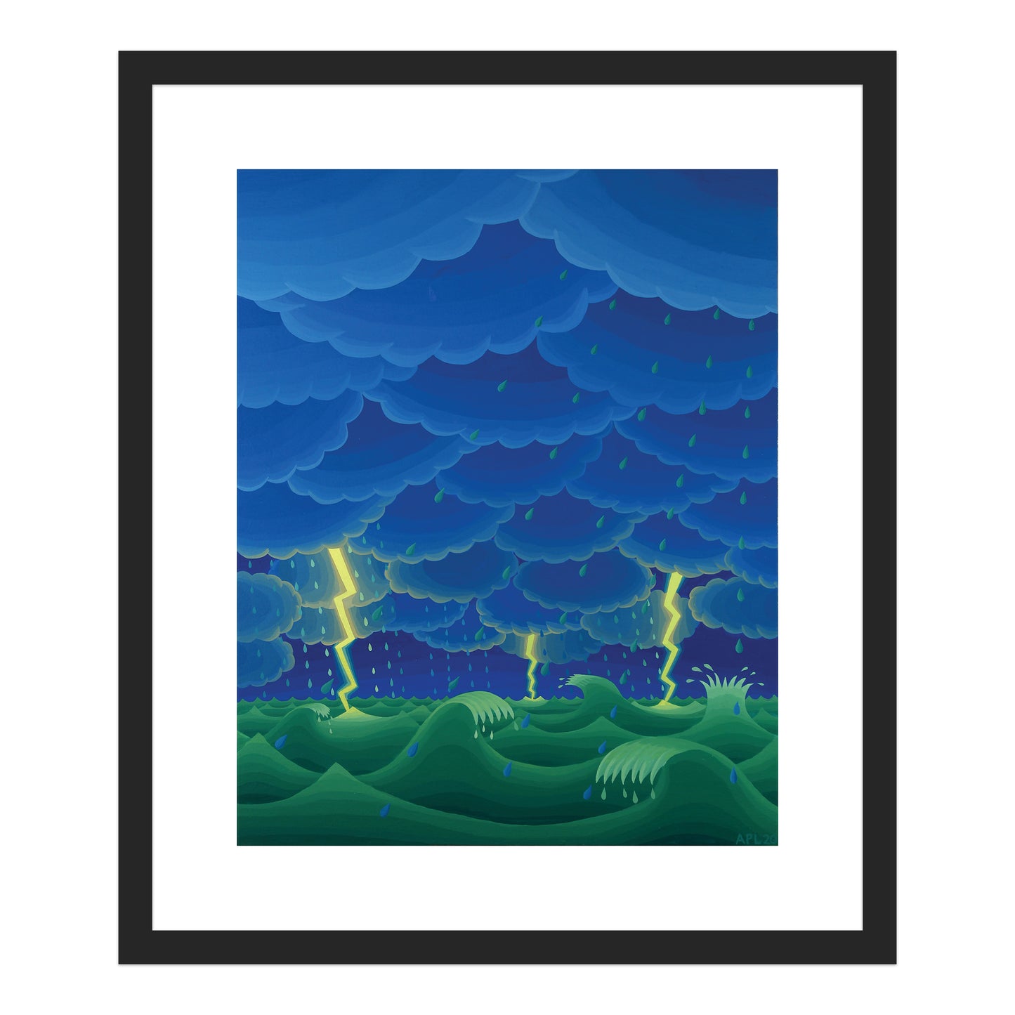 Seascape with Lightning