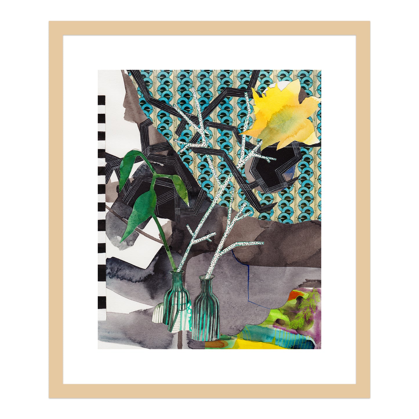 Untitled (arrangement with wallpaper)