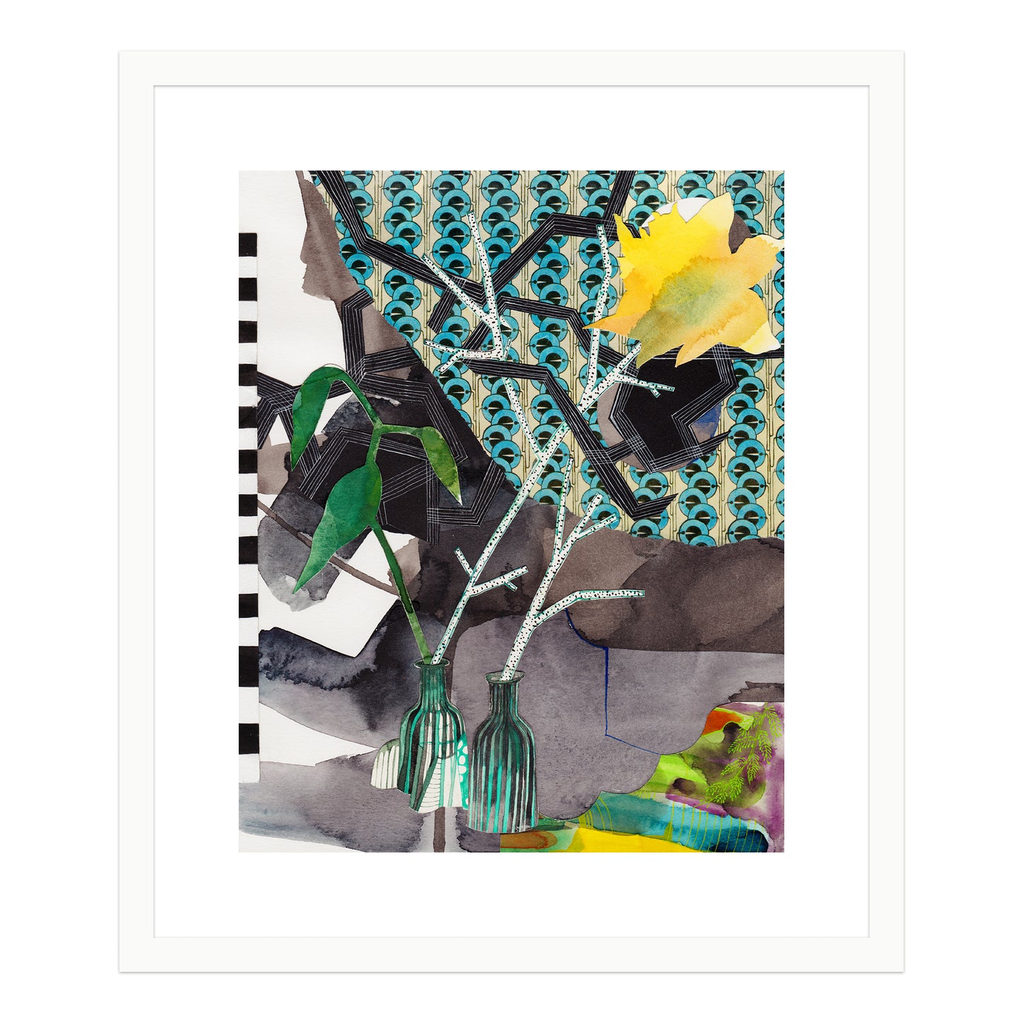 Untitled (arrangement with wallpaper)