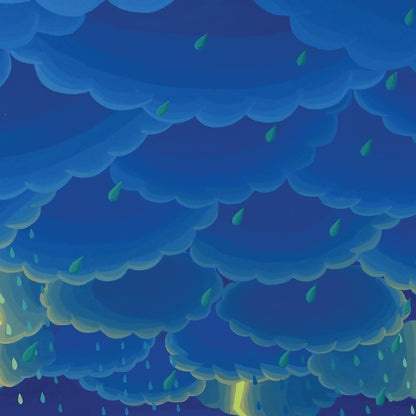 Seascape with Lightning