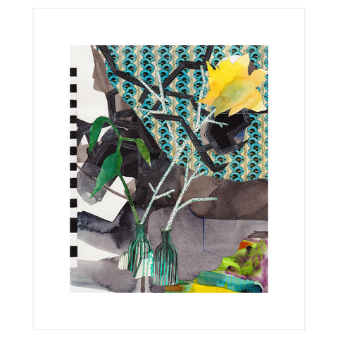 Untitled (arrangement with wallpaper)